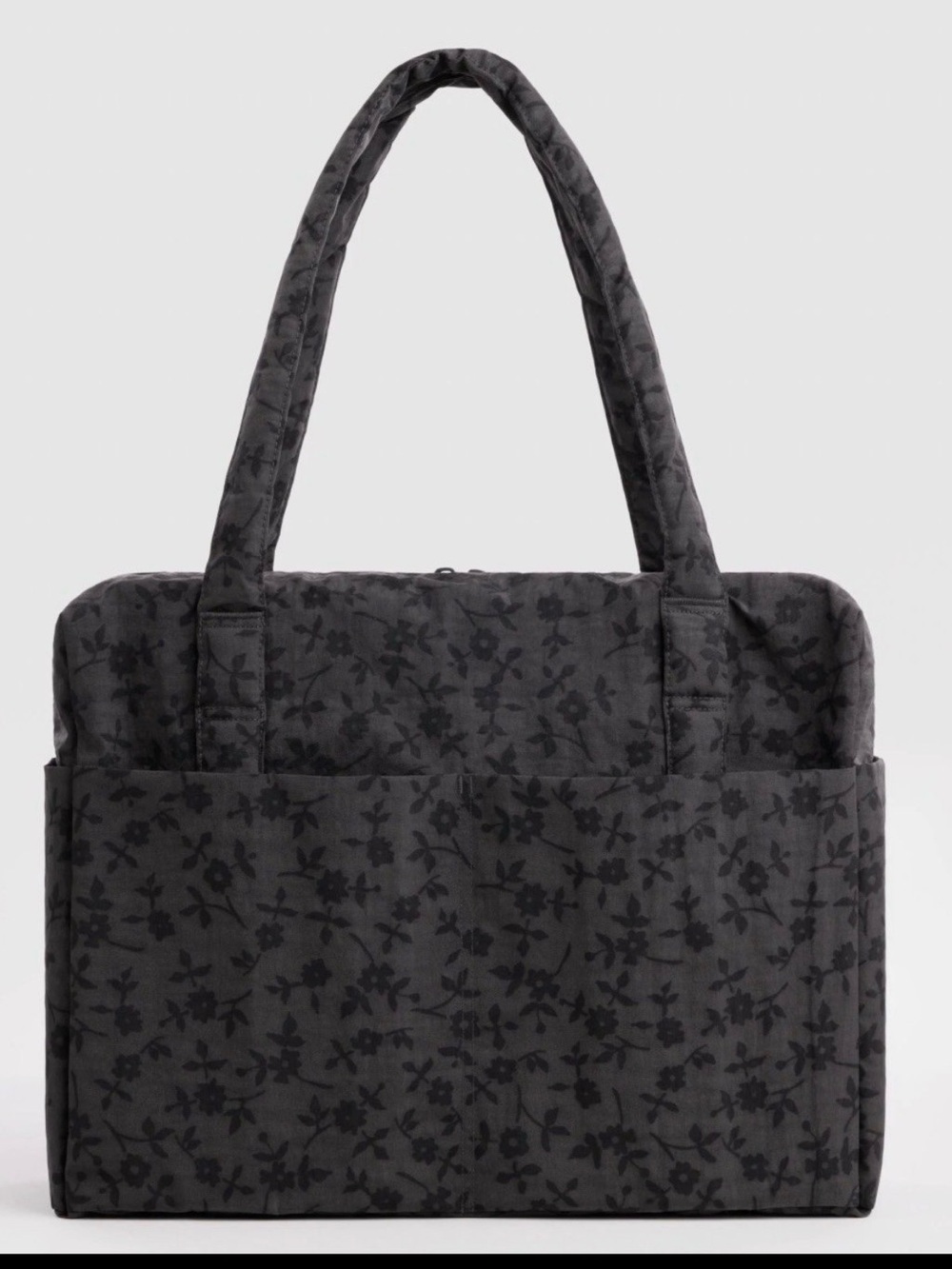 BAGGU Cloud Carry-On in Charcoal Ditsy Floral